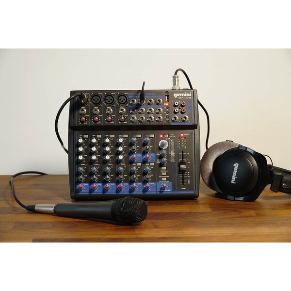 Main product image for Gemini GEM-012USB Compact 12 Channel Bluetooth Mixer235-160